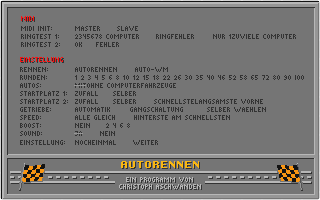 Autorennen atari screenshot